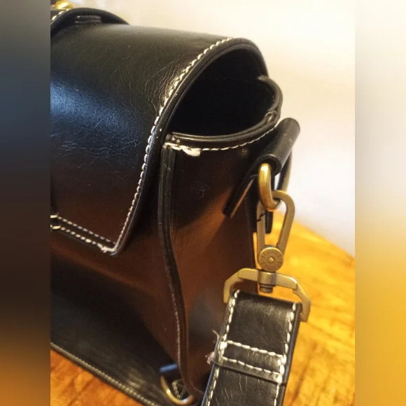 Ecosusi Black Briefcase Messenger Satchel Bag - Picture 10 of 17